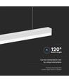 Réglette LED 120cm 40W - 6500K, blanc