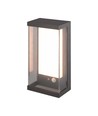 Applique murale Solara 1W avec détecteur - IP65, 3000K, gris foncé, solaire, détecteur de mouvement, extérieur