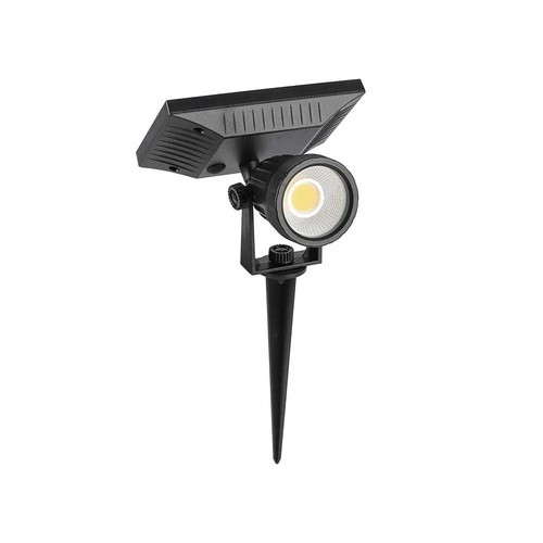 Lampe solaire de jardin V-Tac - Noir, LED COB, avec piquet, IP65