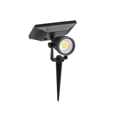 Lampe solaire de jardin V-Tac - Noir, LED COB, avec piquet, IP65