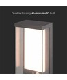Applique murale Solara 1W avec détecteur - IP65, 3000K, gris foncé, solaire, détecteur de mouvement, extérieur