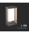 Applique murale Solara 1W avec détecteur - IP65, 3000K, gris foncé, solaire, détecteur de mouvement, extérieur