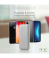 Powerbank 10000mAh, 10W - Argent, affichage LED, incl. câble Type-C 30cm