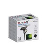 Lampe solaire de jardin V-Tac - Noir, LED COB, avec piquet, IP65