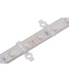 20 clips de montage transparents pour bande LED - 10 mm, compatibles avec bandes IP65