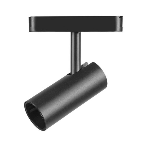 Spot sur rail magnétique ultra-fin 11W, 48V - 1300lm, 34°, noir, 6400K, IP20