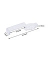 20 clips de montage transparents pour bande LED - 10 mm, compatibles avec bandes IP65