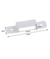20 pcs de clips de montage en silicone pour bande LED - 12 mm, compatible avec bandes IP65