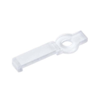 20 pcs clips de montage transparents pour bande LED - 12 mm, compatible avec bandes IP20