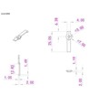 20 pcs clips de montage transparents pour bande LED - 12 mm, compatible avec bandes IP20
