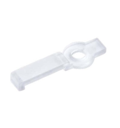 20 clips de montage transparents pour bande LED - 10 mm, compatibles avec bandes IP20