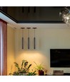 Suspension LED 14W - Spot sur rail, 4000K, Boîtier noir