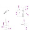 20 clips de montage transparents pour bande LED - 10 mm, compatibles avec bandes IP20