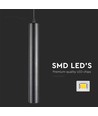 Suspension LED 14W - Spot sur rail, 4000K, Boîtier noir