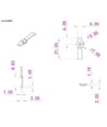 20 clips de montage transparents pour bande LED - 8 mm, compatibles avec bandes IP20