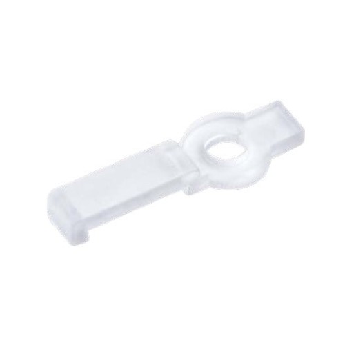 20 clips de montage transparents pour bande LED - 8 mm, compatibles avec bandes IP20