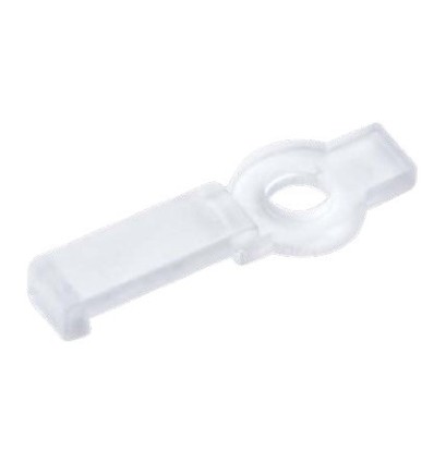 20 clips de montage transparents pour bande LED - 8 mm, compatibles avec bandes IP20