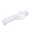 20 clips de montage transparents pour bande LED - 8 mm, compatibles avec bandes IP20