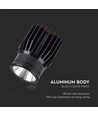 Module LED aluminium 18W - 3000K, 1900lm, 34 degrés, boîtier noir, IP20