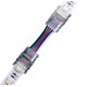 Connecteur avec câble pour bande LED - 12 mm, RGB+W, IP65, 5V-24V