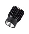 Spot encastrable LED 18W - 1900lm, 6400K, noir, IP20, matériau aluminium