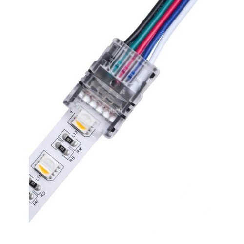 Connecteur pour bande LED à fils détachés - 12 mm, RGB+W, IP65, 5V-24V