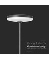 Lampe de jardin LED 12W avec piquet, RA90 - Anthracite, IP65, 4000K, 80cm de haut, montage 2-en-1