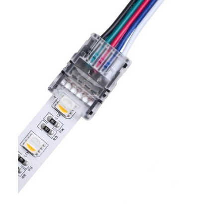 Connecteur pour bande LED à fils libres - 12 mm, RGB+W, IP20, 5V-24V