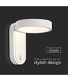Applique murale 5W - LED, 3000K+4000K, blanc, IP65