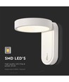 Applique murale 5W - LED, 3000K+4000K, blanc, IP65
