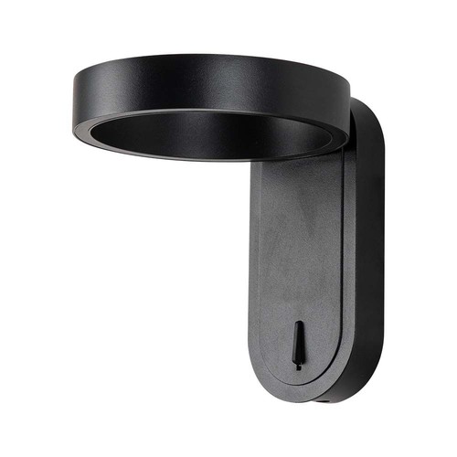 Applique murale LED rotative 5W - IP65, 600lm, 120 degrés, corps noir