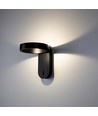 Applique murale LED rotative 5W - IP65, 600lm, 120 degrés, corps noir