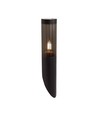 Applique murale inclinée E27 noire, 40cm - IP44, inox, sans source lumineuse, jardin/allée