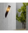 Applique murale inclinée E27 noire, 40cm - IP44, inox, sans source lumineuse, jardin/allée