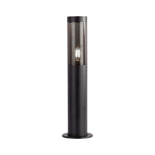 V-Tac lampe de jardin E27, IP44 - Plastique fumé, noir, hauteur 45 cm, sans source lumineuse