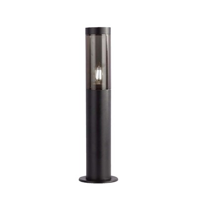 V-Tac lampe de jardin E27, IP44 - Plastique fumé, noir, hauteur 45 cm, sans source lumineuse