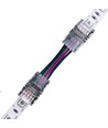 Connecteur avec câble pour bande LED - 10mm, RGB, IP65, 5V-24V
