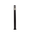 Borne de jardin E27 - lumière fumée, plastique/RF, boîtier noir, 76x119x1000mm, IP44