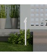 Borne de jardin LED double 100cm 5,2W - IP44, blanc, 3000K, faisceau réglable, 100cm de haut