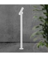 Borne de jardin LED double 100cm 5,2W - IP44, blanc, 3000K, faisceau réglable, 100cm de haut