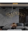 Suspension design LED 28W - Or, 3000K, L94,5 x W32,5 cm, luminaire décoratif