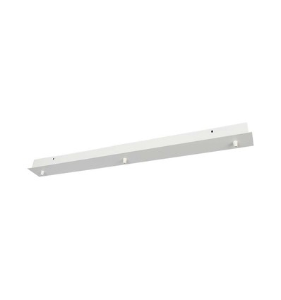Pavillon pour 3 suspensions - Blanc mat, 80 x 7 x 4,3 cm