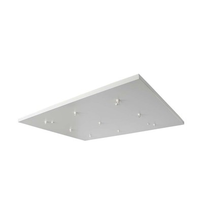 Pavillon pour 9 suspensions - Blanc mat, 80 x 60 x 2cm