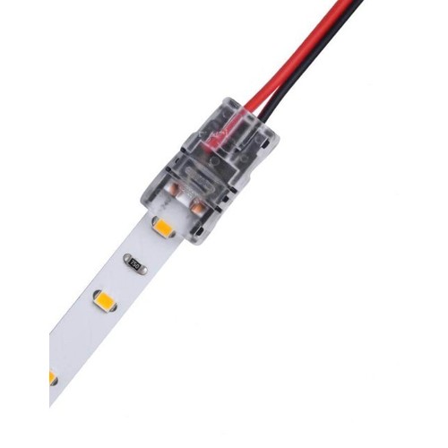 Connecteur de bande LED pour fils détachés - 8mm, monochrome, IP65, 5V-24V