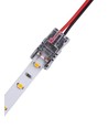Connecteur de bande LED pour fils détachés - 8mm, monochrome, IP65, 5V-24V