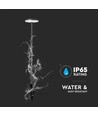 Spot de jardin LED avec piquet 12W, 80cm - IP65, RA90, anthracite, fonction 2-en-1, 3000K