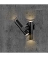 Applique murale 6W avec spot 2 directions - Noir, IP44, angle 90°, réglable, source lumineuse incluse