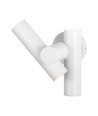 Applique murale 6W avec spot 2 directions - IP44, blanc, 4000K, réglable à 300°, source lumineuse incluse