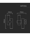 Applique murale 6W avec spot 2 directions - IP44, blanc, 4000K, réglable à 300°, source lumineuse incluse