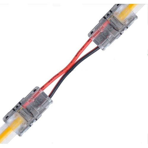 Connecteur avec câble pour bande LED - 8mm, COB, monochrome, IP20, 5V-24V